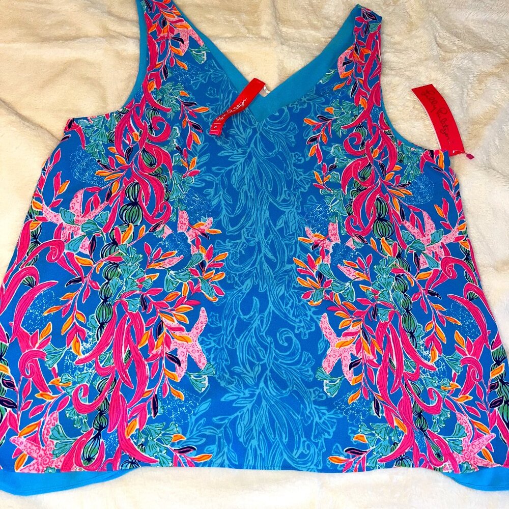 Lilly Pulitzer Reversible Florin Tank - Size XL - NWT